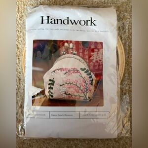 Craft Kit Embroidered Change Purse New